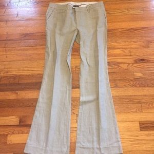 Gap hip slung bootcut gray career pants sz 10 L